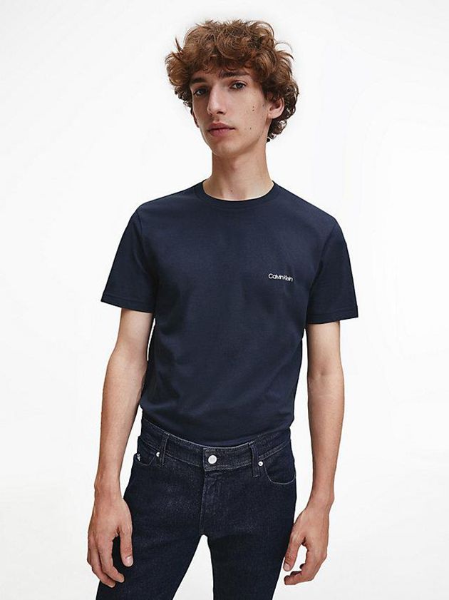 Calvin Klein USA Logo Mens T-Shirt Navy 9278064-YI